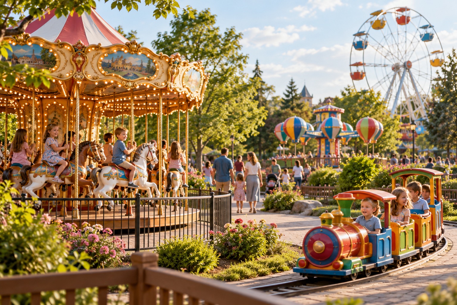 Ilustracja oferty Happy Landia – park rozrywki — nie przedstawia konkretnego miejsca ani usługi