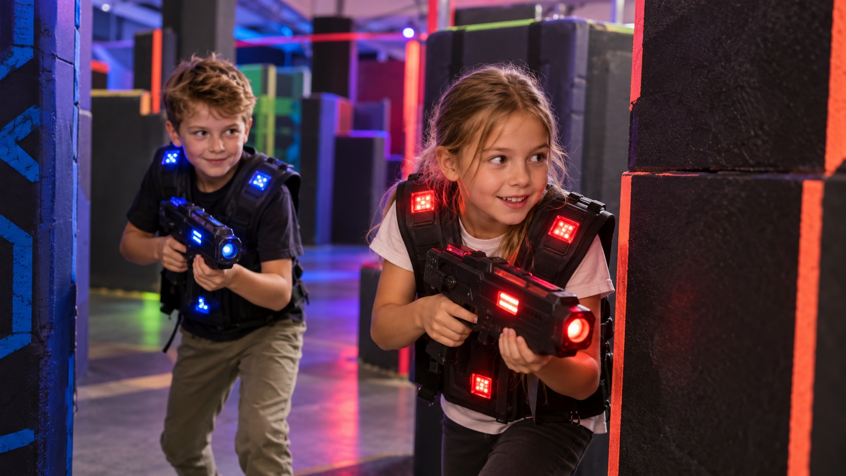 Ilustracja oferty Blue Moon Laser Tag Warszawa — nie przedstawia konkretnego miejsca ani usługi